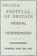 arsenal vs horsmonden festival of britain