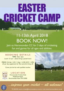 Easter Cricket Camp